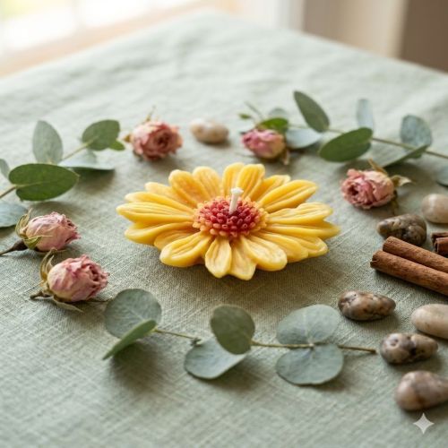 Jasmine Sunflower Serenity Wax Candle