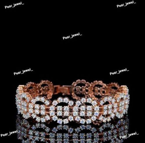 Luxury Iced Out VVS Moissanite 925 Silver Bracelet
