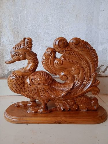 12 Inches Wooden Handcrafted Annapakshi Bird