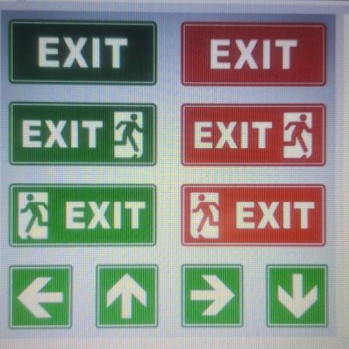Emergency Exit Sign Board