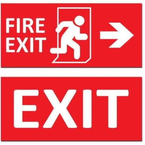 Fire Exit Sign Board
