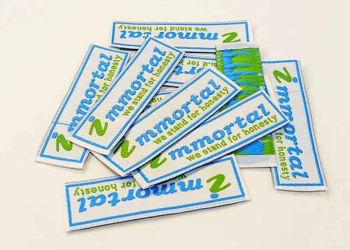 End Fold Woven Label