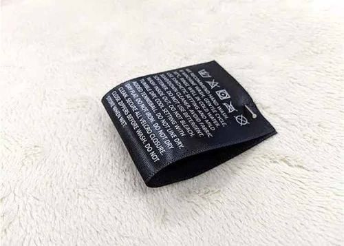 Satin Wash Care Label