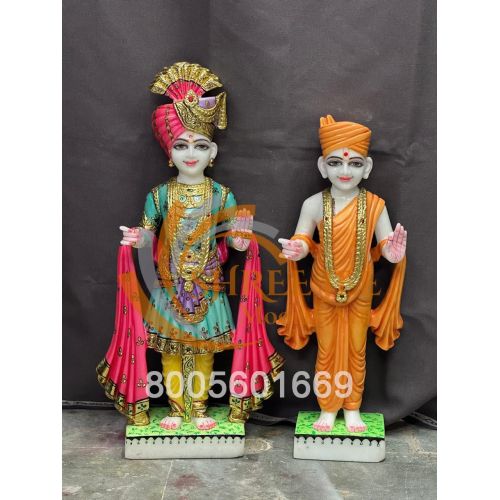 Marble Akshar Purushottam Maharaj Statue
