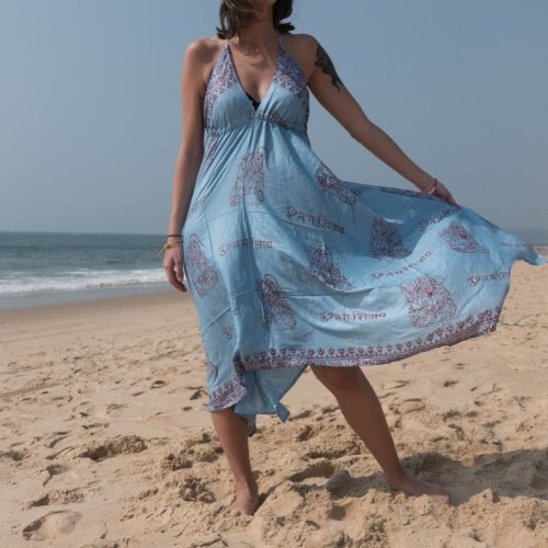 Backless Boho Dress Gown