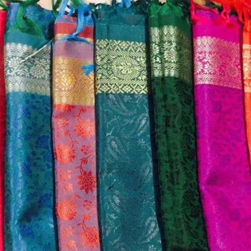 Resham Border Design Scarfs
