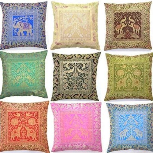 Silk Brocade Cushion Cover