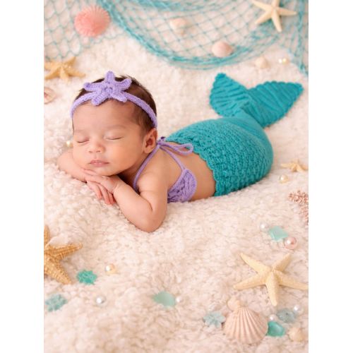 Little Mermaid Crochet Costume Set