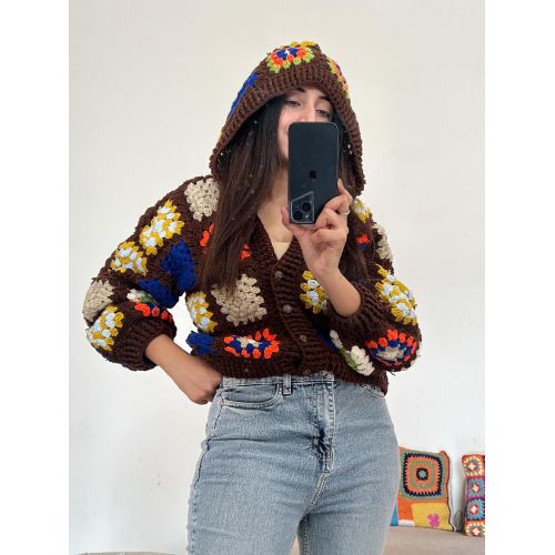 Vintage Patchwork Crochet Jacket