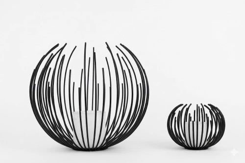 Iron Wire Ball Candle Holder