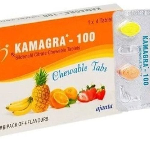 Kamagra 100mg Sildenafil Citrate Chewable Tablets
