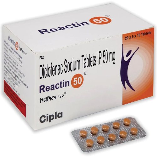 Reactin Diclofenac Sodium 50mg Tablet