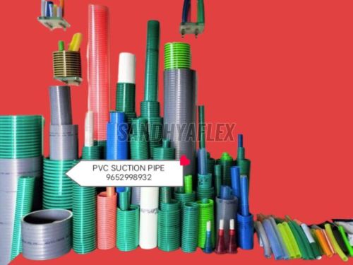 Sandhyafelx PVC Green Suction Hose Pipe