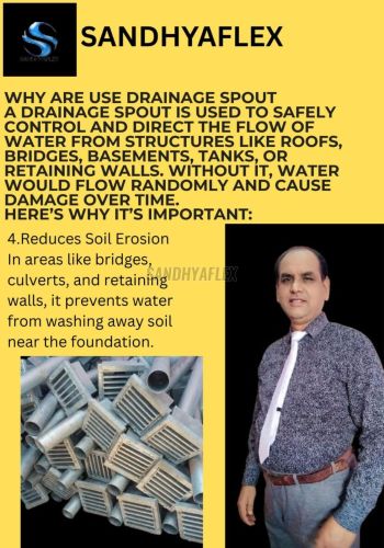 Sandhyaflex Deep Galvanized Drainage Spout