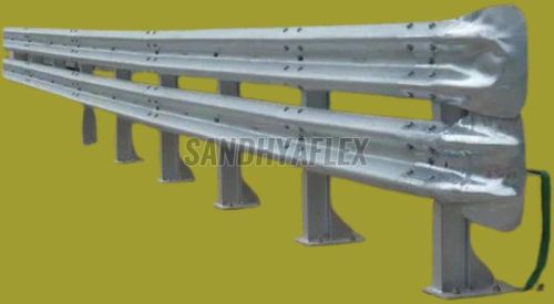 Single Side Double Metal Beam Crash Barrier