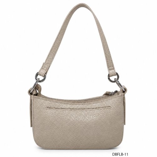 Beige Faux Leather Ladies Shoulder Bag