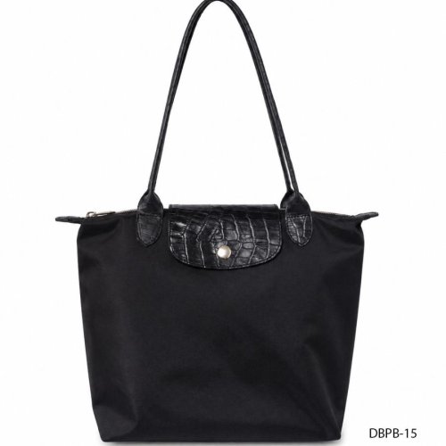 Black Polyester Ladies Tote Bag