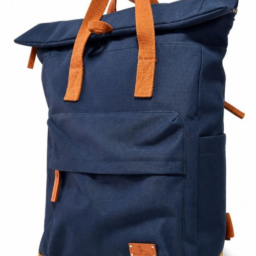 Blue Polyester Travel Backpack