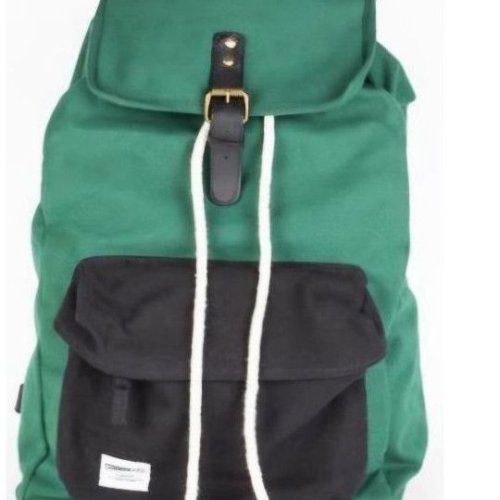 Bottle Green Cotton Canvas Backpack