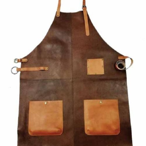 Brown Genuine Leather Apron