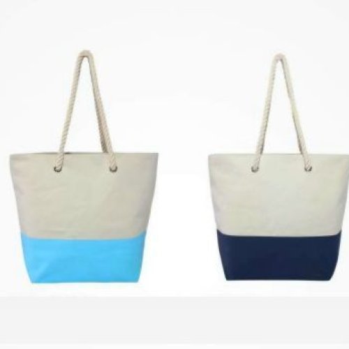 Cotton Canvas Tote Bag with Rope Handle