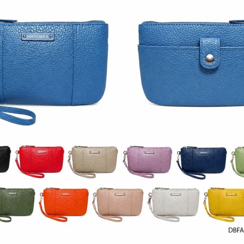 Faux Leather Hand Clutch Wallet