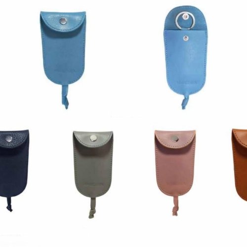 Genuine Leather Pull Strap Key Pouch