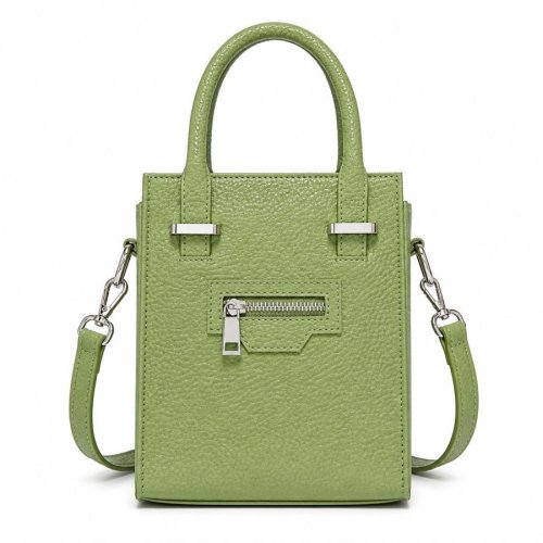 Green Faux Leather Ladies Handbag