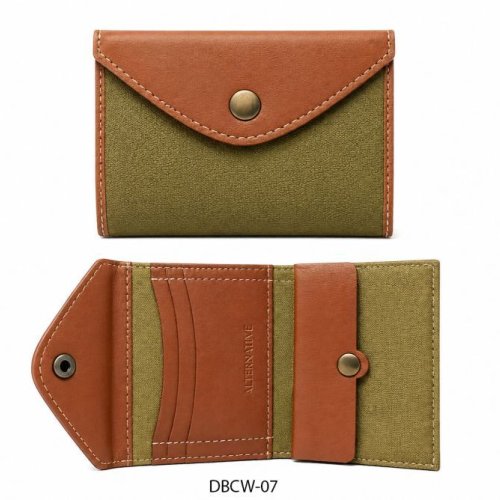 Handmadetich Button Canvas Purse