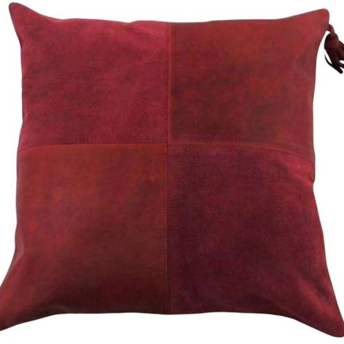 Suede Leather Pillow Cover