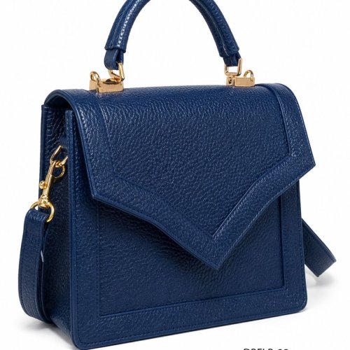 Navy Blue Faux Leather Premium Ladies Handbag