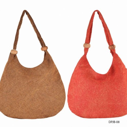 Plain Jute Hobo Handbag