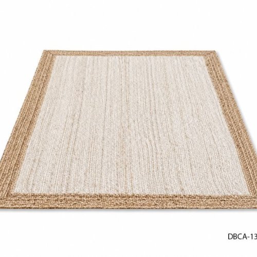 Rectangular Cotton Canvas Rug