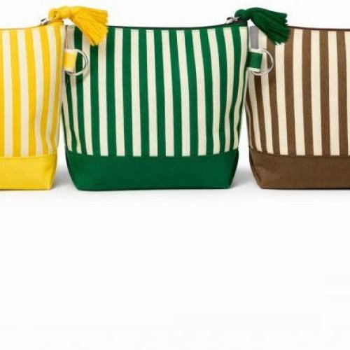 Stripe Cotton Canvas Tote Bag