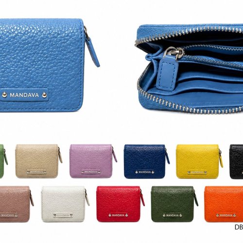 Women Faux Leather Zipper Purse