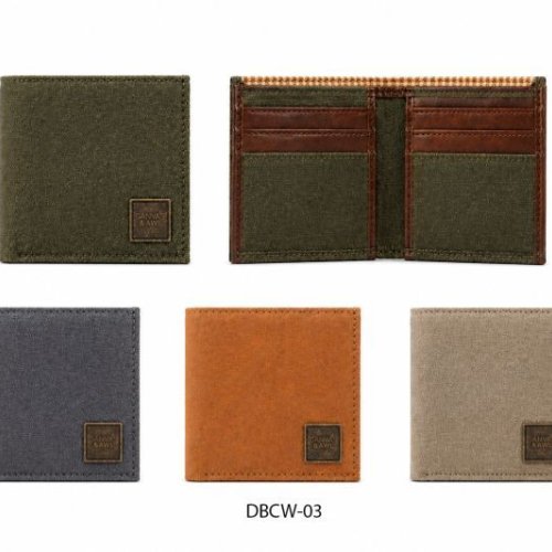 Zipper Canvas Wallet for Men