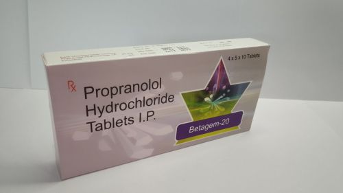 Propranolol Hydrochloride 20mg Tablets