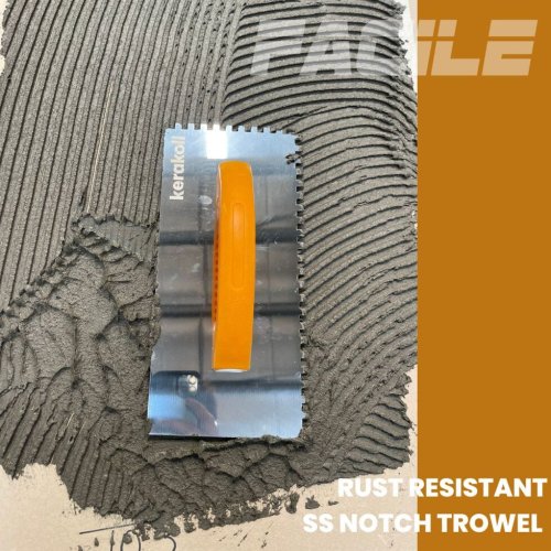 Durable 8 Mm Stainless Steel Notched Trowel