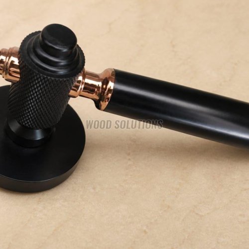 Black PVD Mortise Door Lock Handle Set