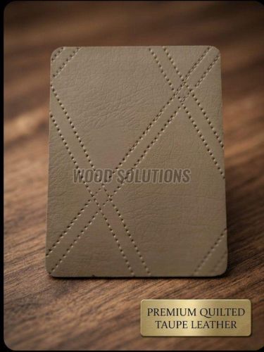 Premium Quilted Taupe Leather Sheet