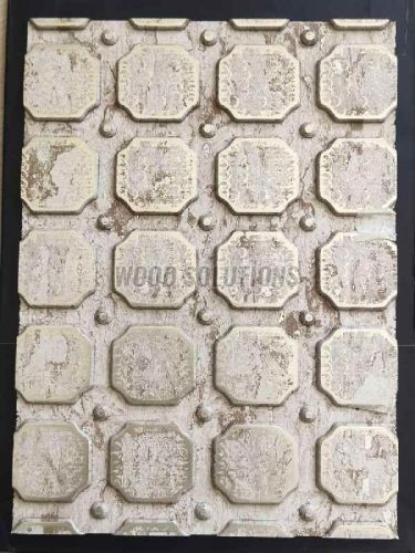 Rustic White Liquid Metal Wall Panel