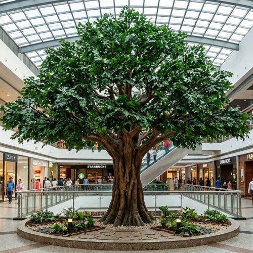 FRP Big Green Artificial Tree