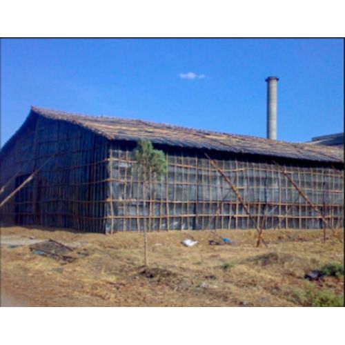 Tarpaulin Bamboo Shed