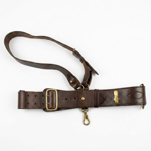 Army Uniform Sam Browne Leather Belt