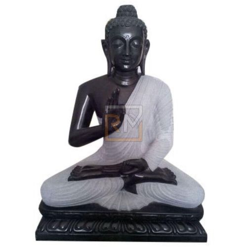 Marble Black Gautam Buddha Statue