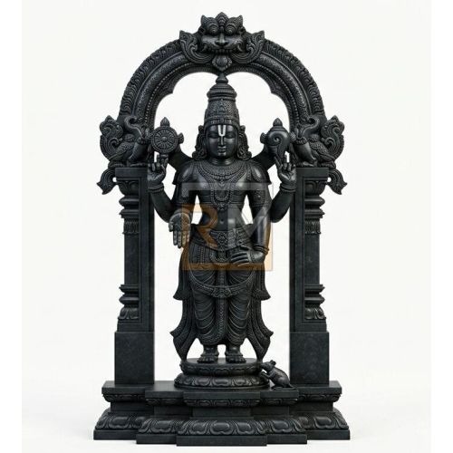 Marble Black Tirupati Balaji Statue
