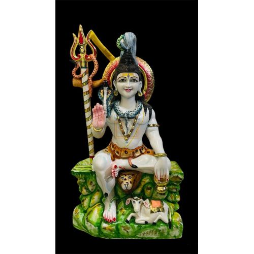 Marble Colored Mahadev Statue