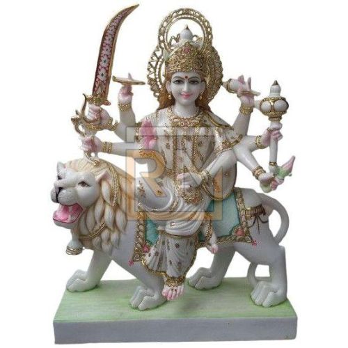 Marble Indoor Durga Mata Statue