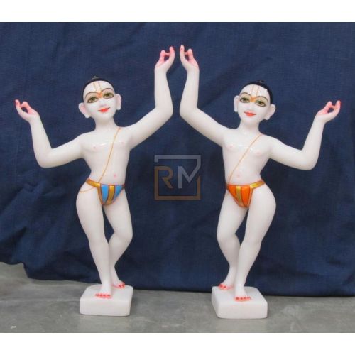 Marble Iskcon Krishna Balram Statue