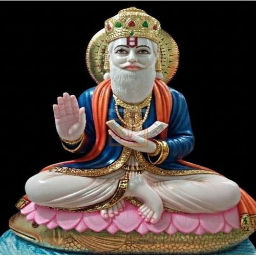 Marble Jhulelal Statue